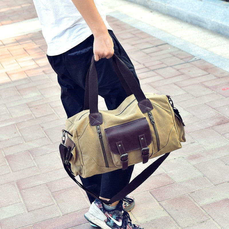 Vintage Style Men Canvas Weekender Bag - FanFreakz