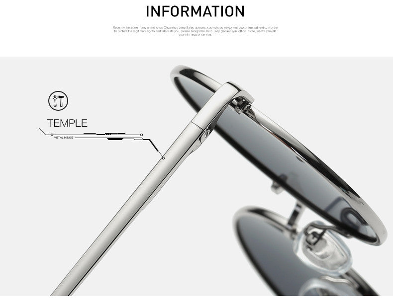 Classic Style Polarized Small Round Shape Sunglasses For Men/Women - FanFreakz