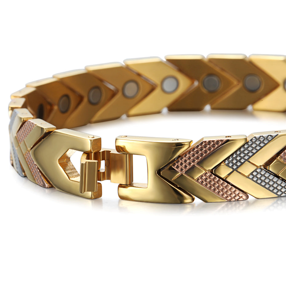 Health Magnetic Link Arrow Shape Men Bracelet - FanFreakz