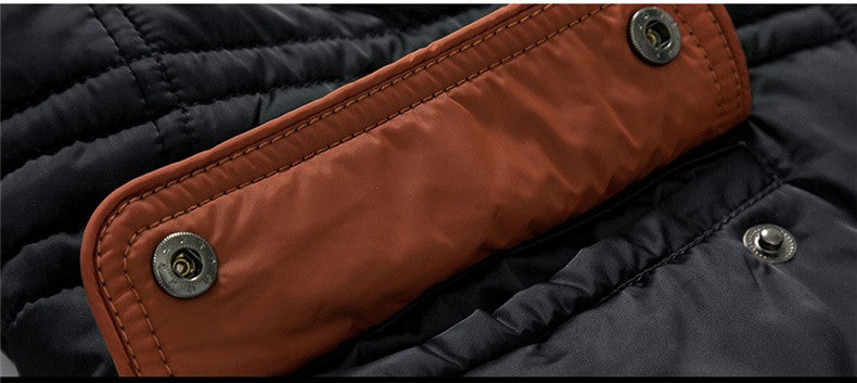 Men Thick Winter Jacket with Parka Hood - FanFreakz