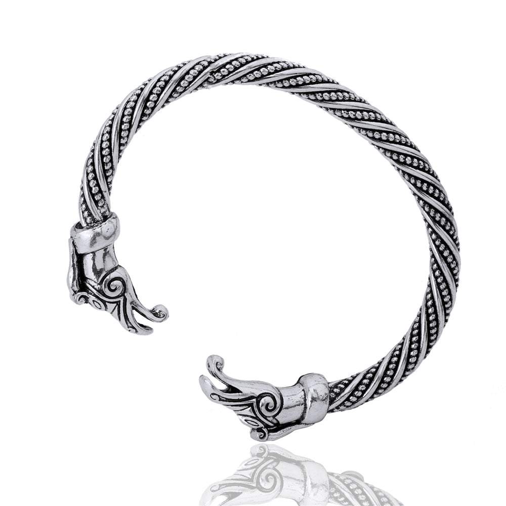 Odin's Crow Head Stop Wired Style Men Cuff Bracelets - FanFreakz