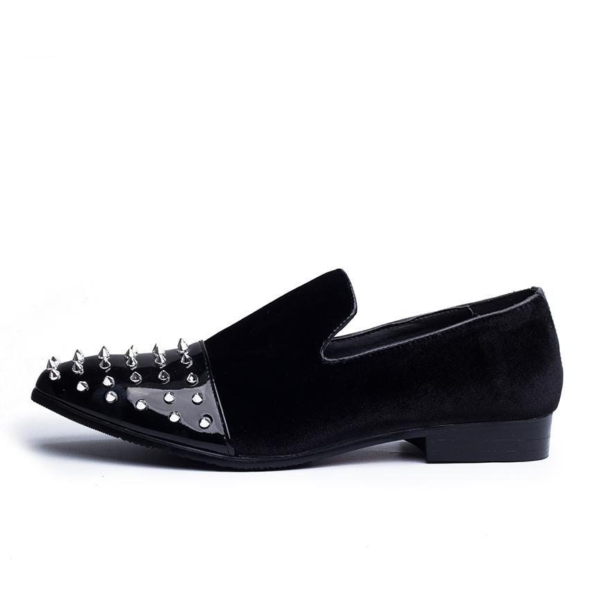 Spike Details on Toe Men Loafer Shoes - FanFreakz