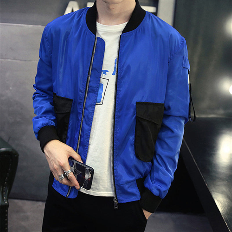 Two Sides Big Pocket Men Bomber Jacket - FanFreakz