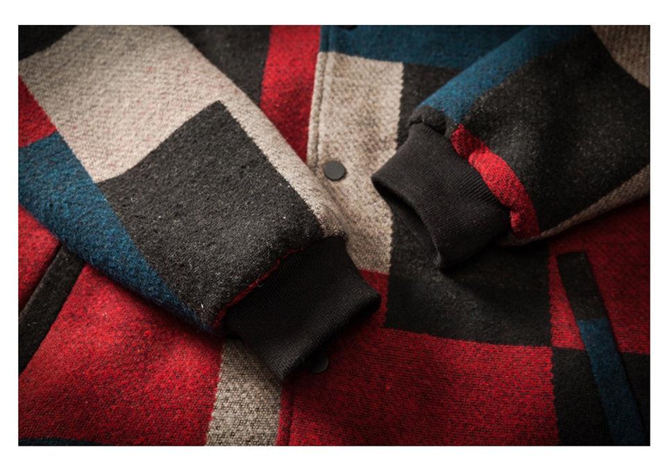 Contras Color Patchwork Style Men Baseball Jacket - FanFreakz