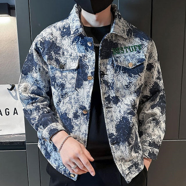 Floral Print Polyester Jacket