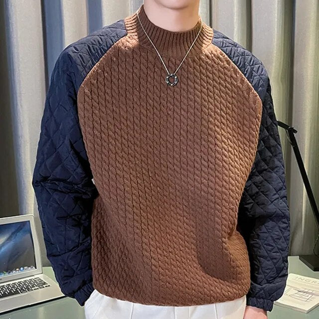 Gradient Color O-Neck Sweater