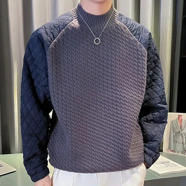 Gradient Color O-Neck Sweater