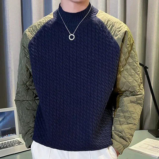 Gradient Color O-Neck Sweater