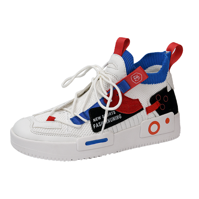 Casual High Top Patchwork Men Sneakers