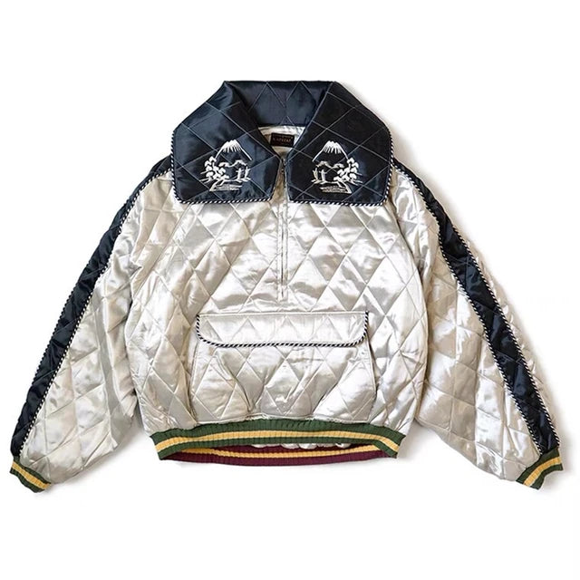 Japanese Embroidered Streetwear Baseball Jacket