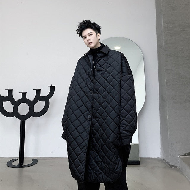 Cotton Padded Thick Male Wide Leg Pants