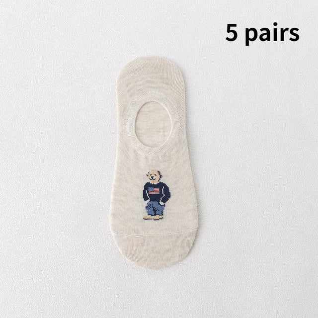 Cartoon Printed Pattern Ankle Socks