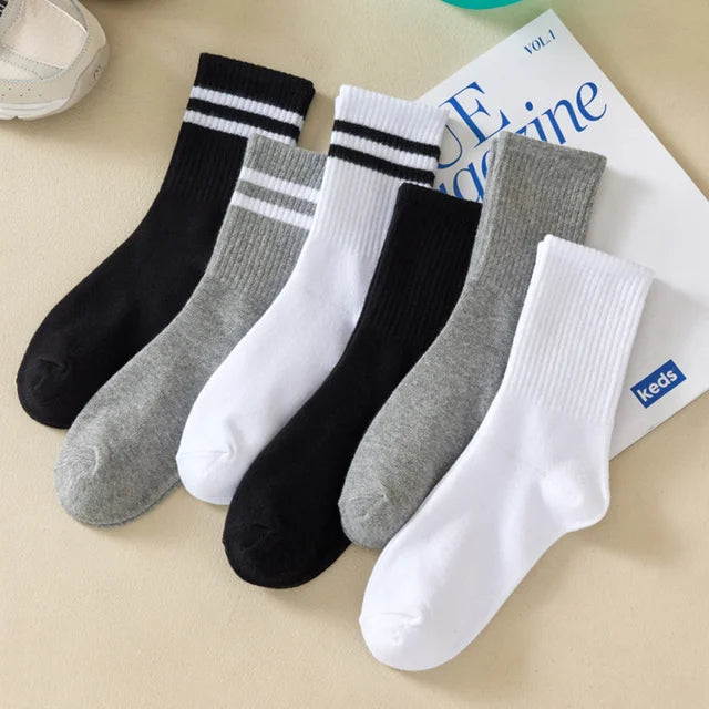 Chinese Character Letter Polyester Socks
