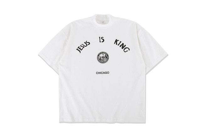 Jesus Mural Print Black T-shirts