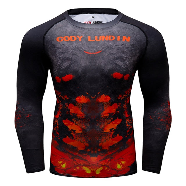 Printed Pattern Sport Men T-Shirt