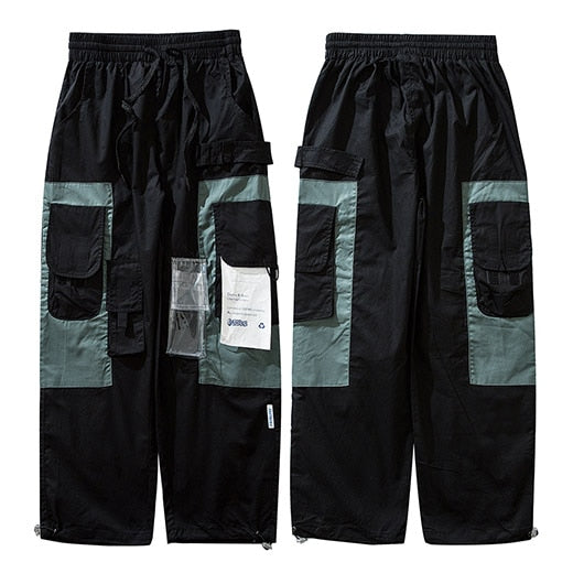 Colours Patched Baggy Cargo Multi Pocket Casual Style Men Pants