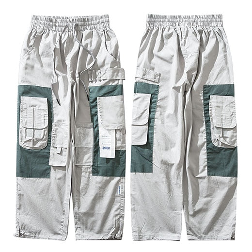 Colours Patched Baggy Cargo Multi Pocket Casual Style Men Pants