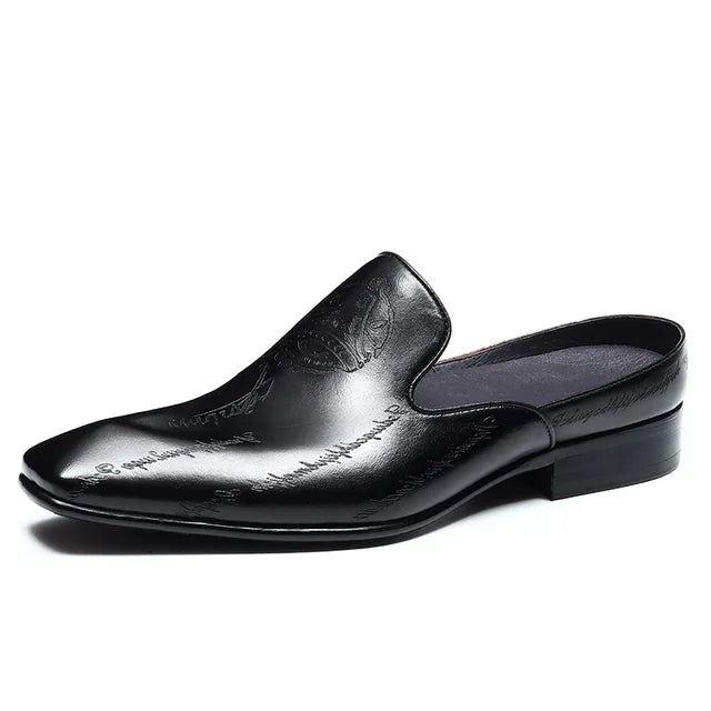 Pigskin Genuine Leather Mules Shoes