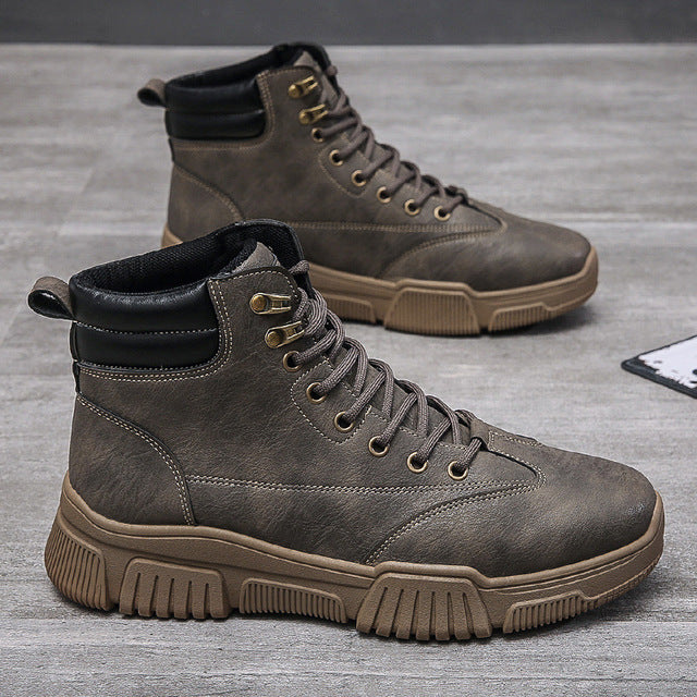 Military Autumn Ankle Boots