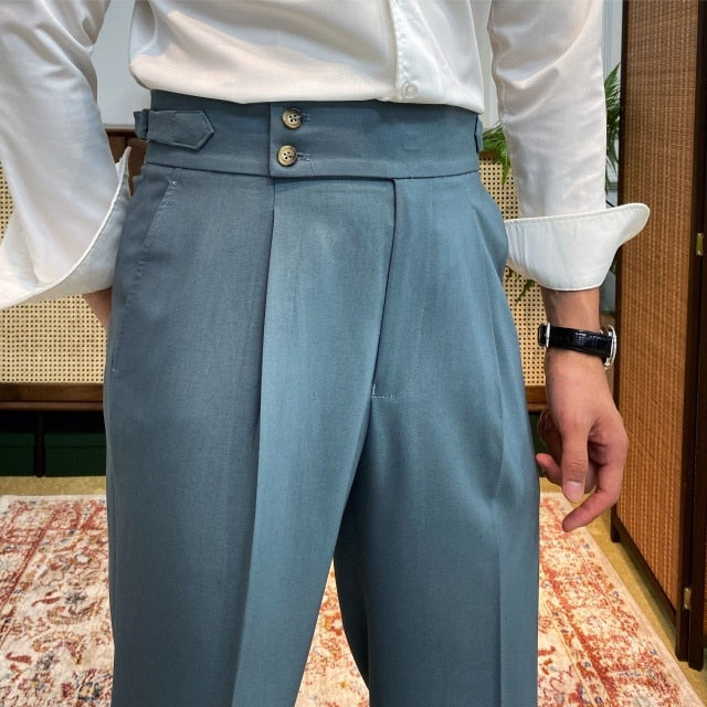 Formal British High Waist Straight Pants