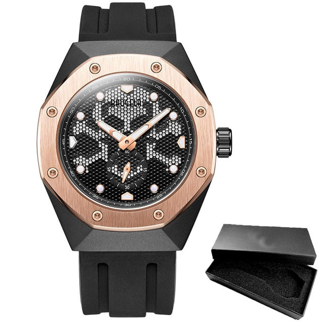 Skull Hole Sport Clock Casual Style Men Watch