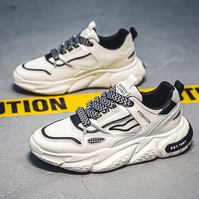 Hip-Hop Mixed Color Air Mesh Sneakers