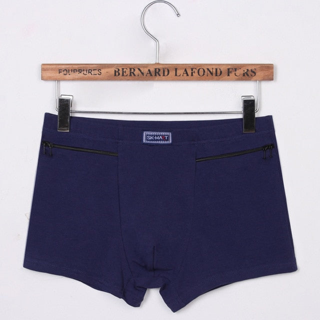 Double Zipper Pockets Breathable Boxers