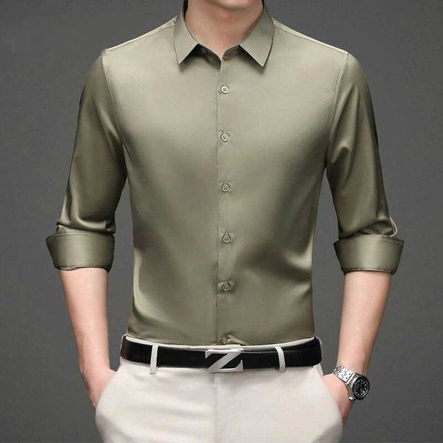 Breathable Solid Cotton Long Sleeve Shirt