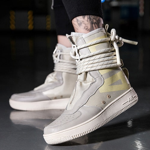 Casual High Top Ankle Lace Style Men Sneaker