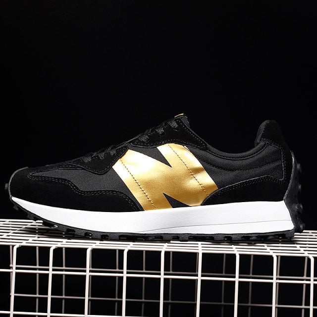 Patchwork and Visible Stitching Style Sneakers