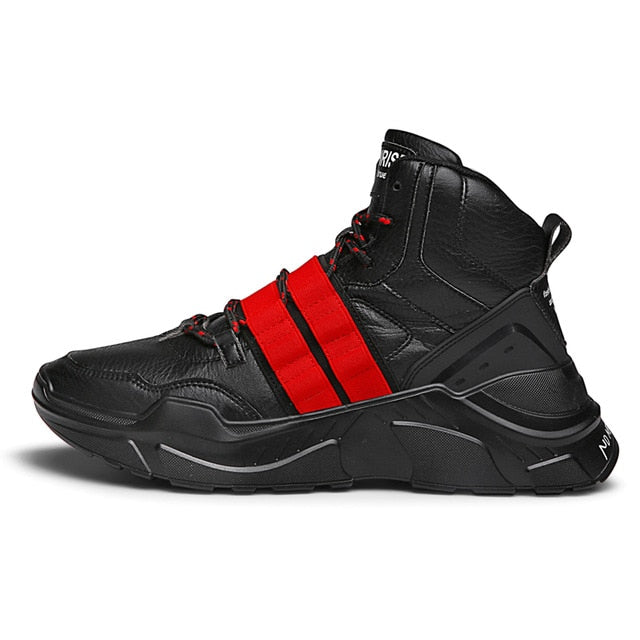 Hip Hop Lace-up Band Belt Detail Men Sneaker