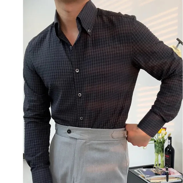 Plaid Breathable Anti Wrinkle Shirt