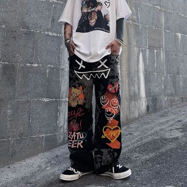 Hip-Hop Style Loose Jeans