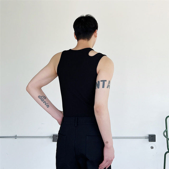 Shoulder Strap Design Slim Fitting Tank Top