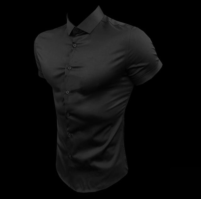Slim Fit Button Solid Shirt
