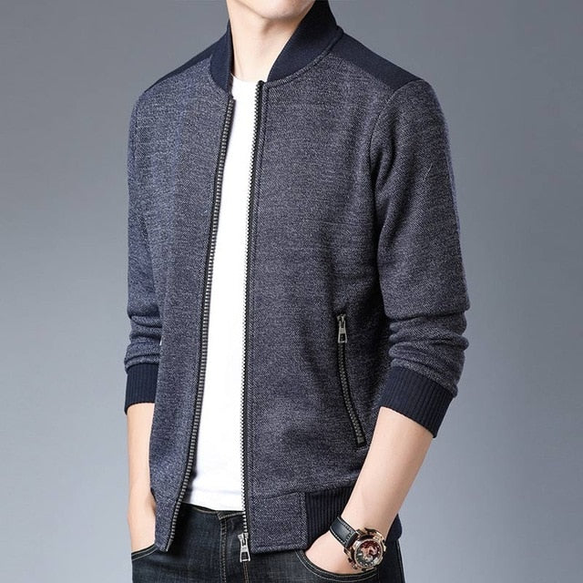 Monocolor Thick Winter Cardigan Jacket