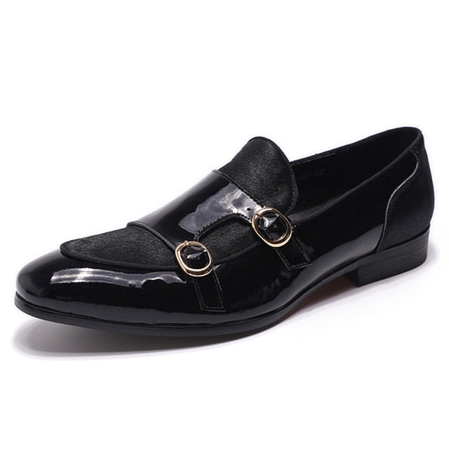 Banquet Dress Monk Strap Style Men Loafers Shoes