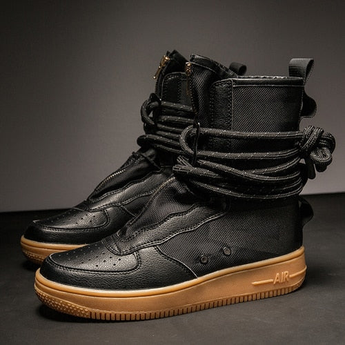 Casual High Top Ankle Lace Style Men Sneaker