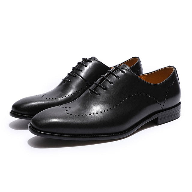 Simple Elegant Oxford Wingtip Men Formal Shoes