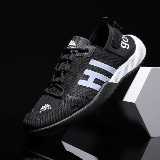 HI White Based Breathable Hollow Shoes