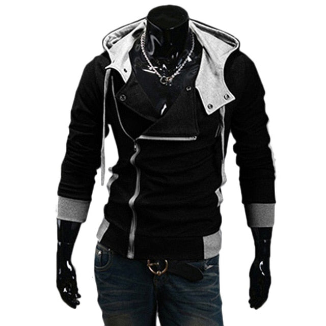 Sporty Hoodie Jacket with Zipper