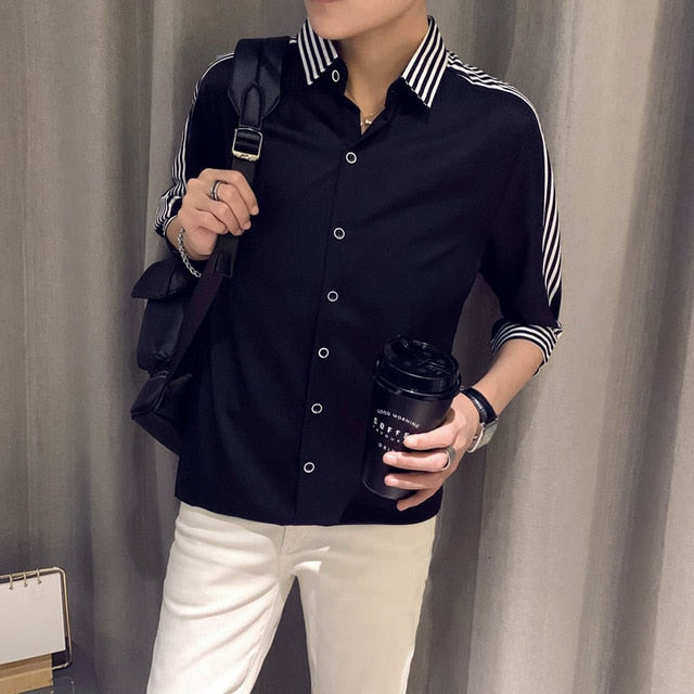 Mono Shoulder Stripe Style Shirts