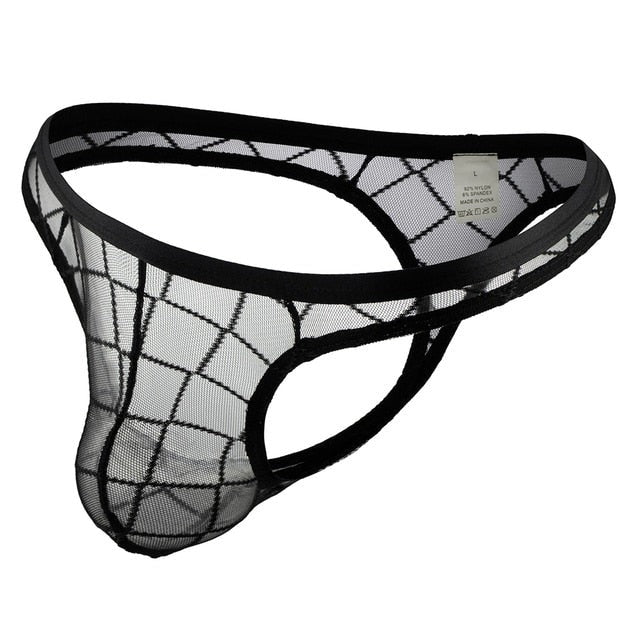 Transparent Breathable Mesh Low Rise Brief