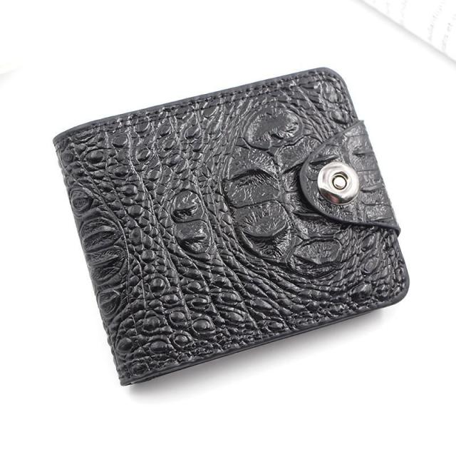 Alligator Skin Pattern Bifold Wallet