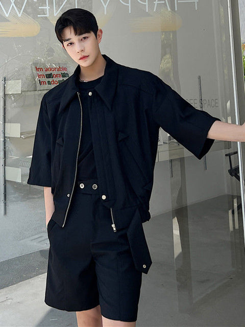 Personalized Leisure Short Coat Set