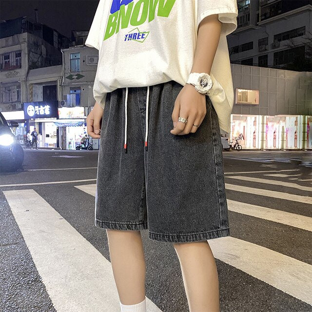 Denim Harajuku Baggy Short Jeans
