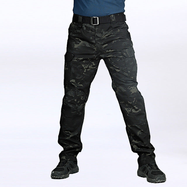Tactical Pants Multiple Pocket Military Slim Fat Cargo