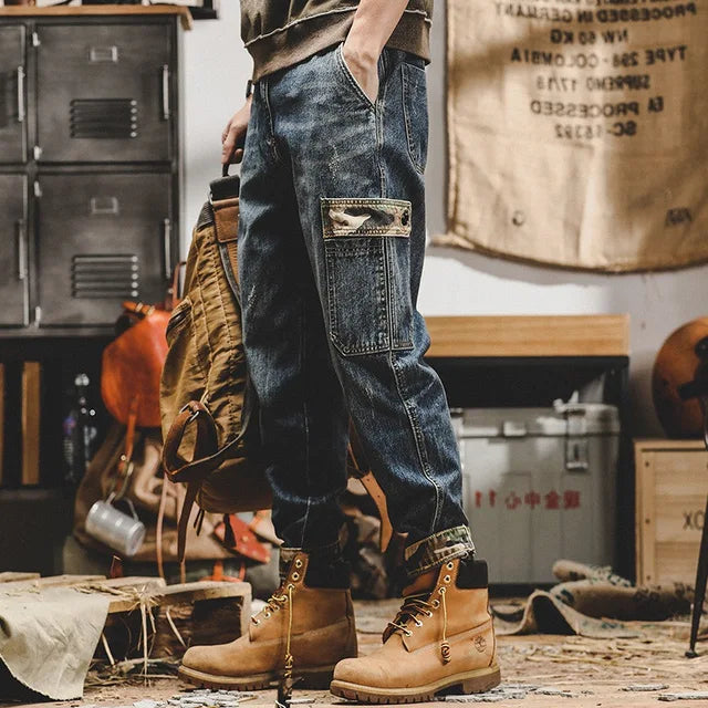 Vintage Big Pocket Cargo Jeans