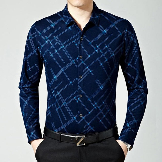 Cross Geometric Style Long-Sleeved Shirts