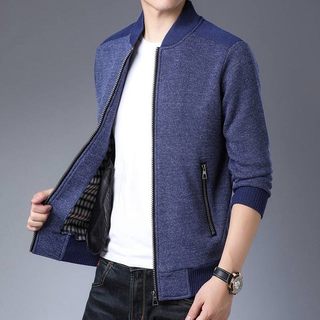 Monocolor Thick Winter Cardigan Jacket